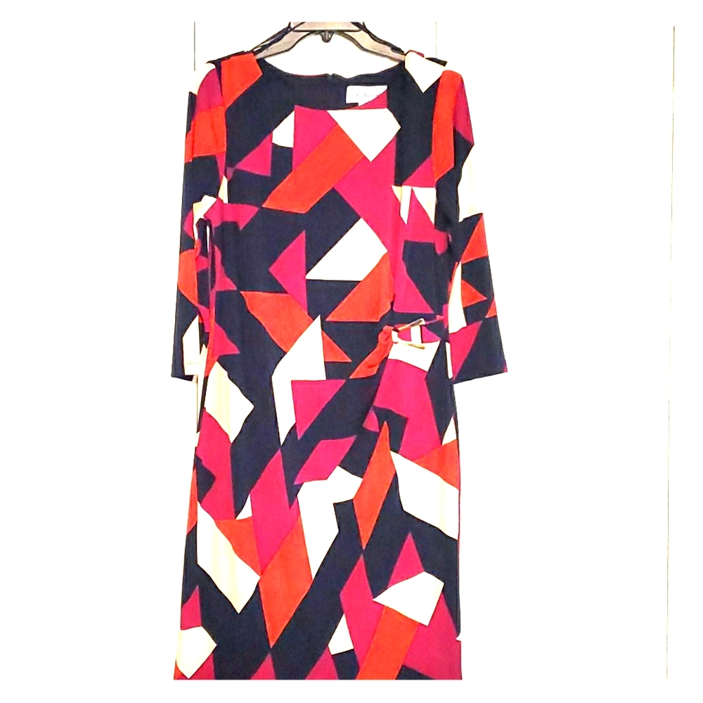 geometric pattern dress